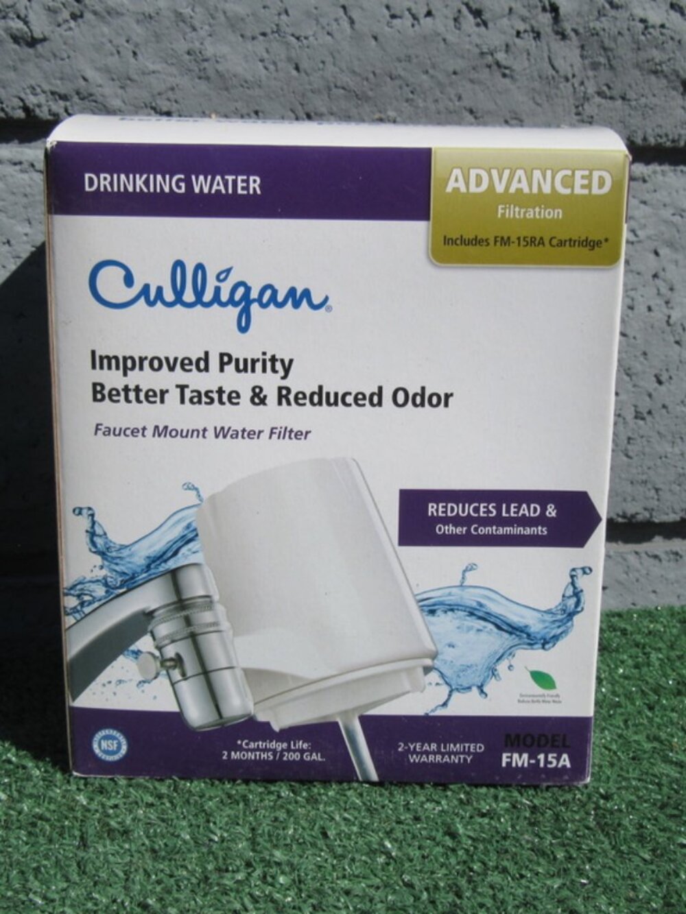 Brand New Culligan Faucet Mount Water Filter FM-15A